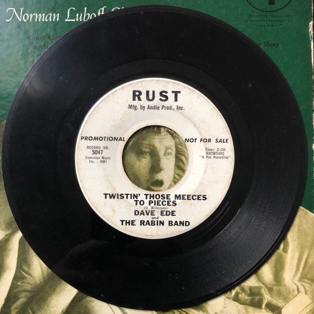 Dave Ede Twistin' The Trad/Twistin' Those Mecces To Pieces Vinyl 45 Record '62
